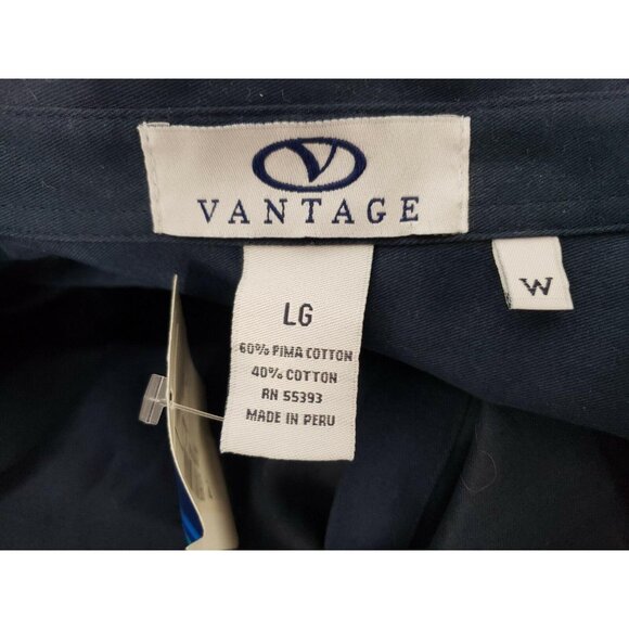 Pitt State Button Front Shirt Womens Size Large Navy Blue Long Sleeve PA College - Picture 4 of 6